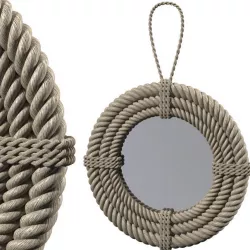 Hanging Rope Mirror 3D model
