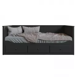 Hemnes bed black 3D model