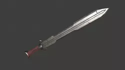 Hobbit Sword Low-poly 3D model