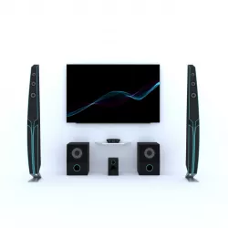Home cinema 3D model
