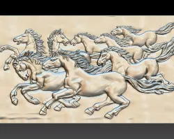 Horses 3D model