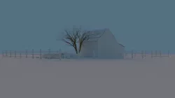 house with cottage Low-poly 3D model