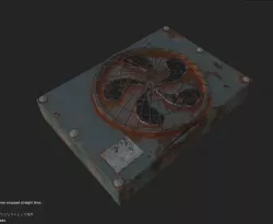 Industrial Object 05  Fan Low-poly 3D model Low-poly 3D model