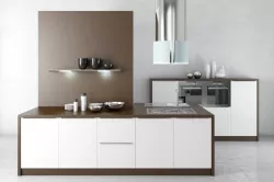 Island kitchen in hitech 3D model