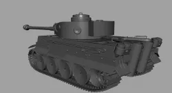 King Tiger Tank 3D model