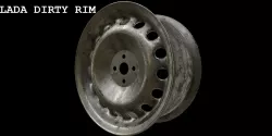 LADA Dirty Rim game ready by mkaplunow Low-poly 3D model