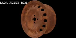 LADA Rusty Rim game ready by mkaplunow Low-poly 3D model