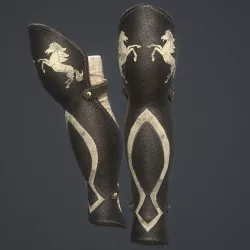 leather leggings Low-poly 3D model