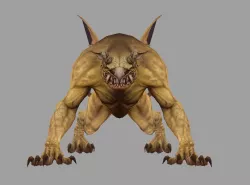 lion monster Low-poly 3D model