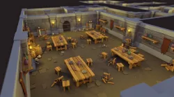 low poly dungeon Low-poly 3D model