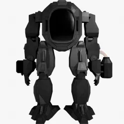 Low poly Mecha Robot Low-poly 3D model