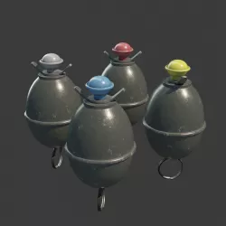 M39 Eihandgranate Eierhandgranate egg hand grenade 3D model