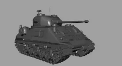 M4 Sherman Tank 3D model