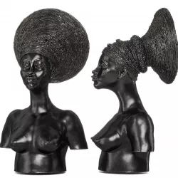 Malvina Hoffman Mangbetu Woman Dark metal 3D model
