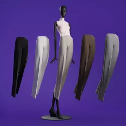 Mannequin 601 coll 60 pants 01 3D model