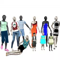 Mannequins 3D model