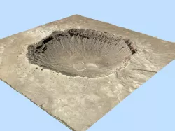 Meteor Crater 3D model