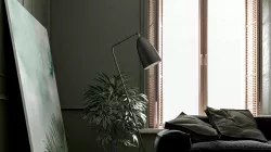 Mid-Century Interior Scene-Redshift 3D model