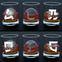 Monogram Whisky tumbler glass V3 japanese 3D model