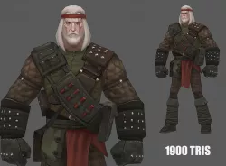 Monster hunter Low-poly 3D model