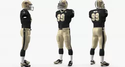 New Orleans Saints Player Uniform 3D model