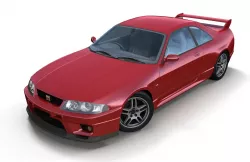 Nissan Skyline GTR 33 Low-poly 3D model