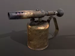 Old Sweden Blowlamp Low-poly 3D model Low-poly 3D model