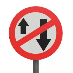 One way SignBoard Low-poly 3D model