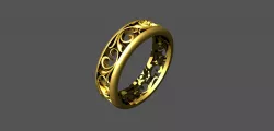   patterned ring 3D model