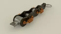 Pendrive scorpion chain 3D model