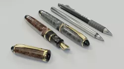 Pens 3D Low-poly 3D model