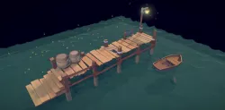 Pier Low-poly 3D model Low-poly 3D model