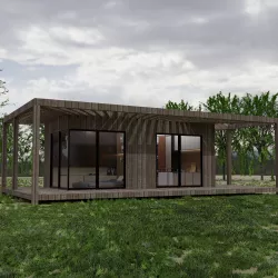 Realistic house with interior 3D model