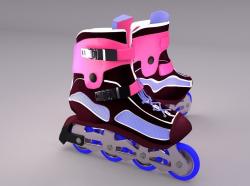 Roller skates 3D model