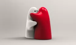 Salt Pepper Hugging Figurines Set 3D model