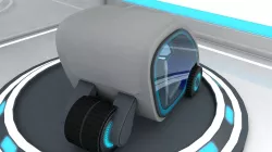 Sci Fi Car Low-poly 3D model