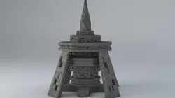 Sci Fi Shapes The Empire Low-poly 3D model