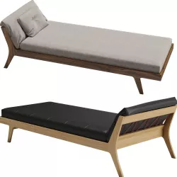 Set 3  Mellow Zeitraum Bed 3D model