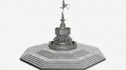 Shaftesbury Memorial Fountain Piccadilly Circus 3D model