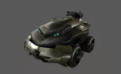 SIC FI WAR TANK Low-poly 3D model