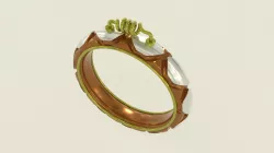 Simple stempunk ring 3D model