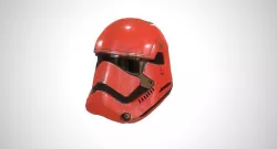 Star Wars Stormtrooper Helmet - Red Steel Low-poly 3D model