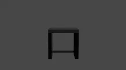 Stool Low-poly 3D model
