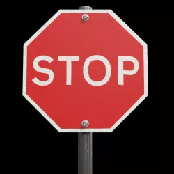 Stop Sign Low-poly 3D model