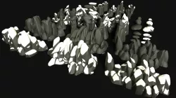 Stylized Forest Rocks Low-poly 3D model