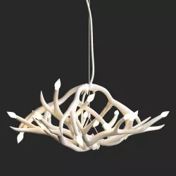 Superordinate Antlers chandelier 12 antlers white von Roll Hill 3D model