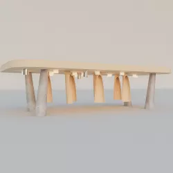 swedish smart  bus stop  3D model
