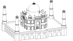 TAJ MAHAL REVIT MODEL 3D model