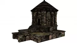 temple sharda lowpoly obj fbx mb ma uvunwarapping for game vr  Low-poly 3D model
