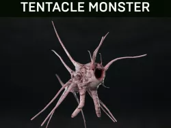 Tentacle Monster Low-poly 3D model